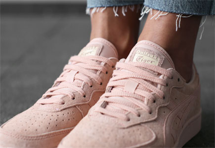 onitsuka tiger fille rose